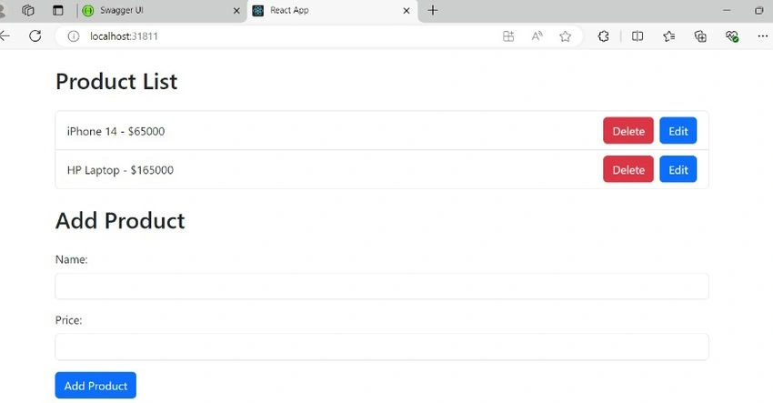 Product list