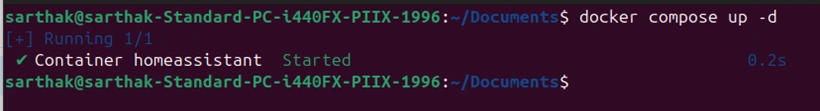 Docker compose up