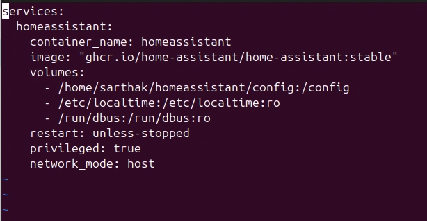 Docker compose yml