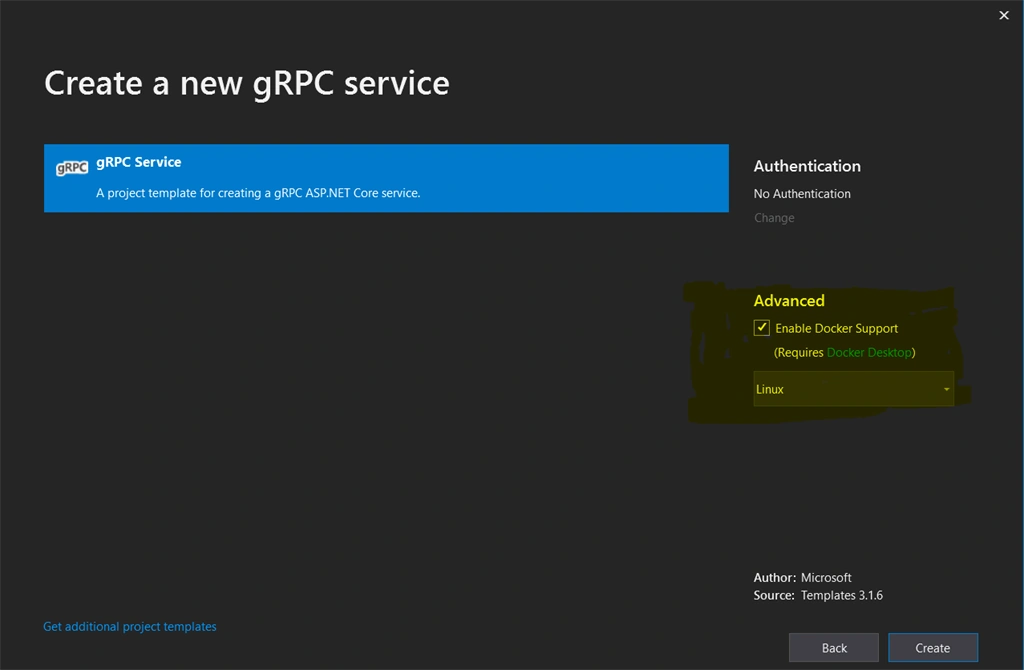 Containerizing gRPC Service