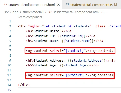 Content Child and Content Children in Angular