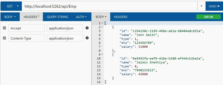 JSON Response