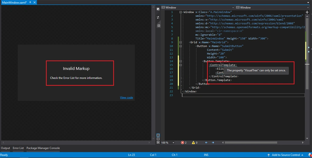 Content Template And Data Template In WPF
