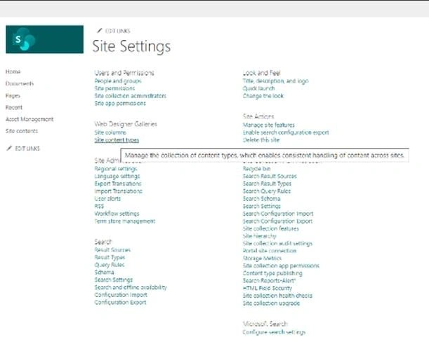 Content Types in SharePoint Online