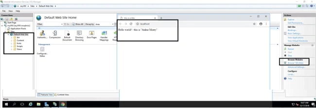 Default web site home