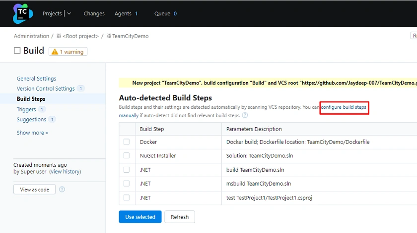 Continuous Integration Of .NET Core Application Using TeamCity, GitHub, And Docker