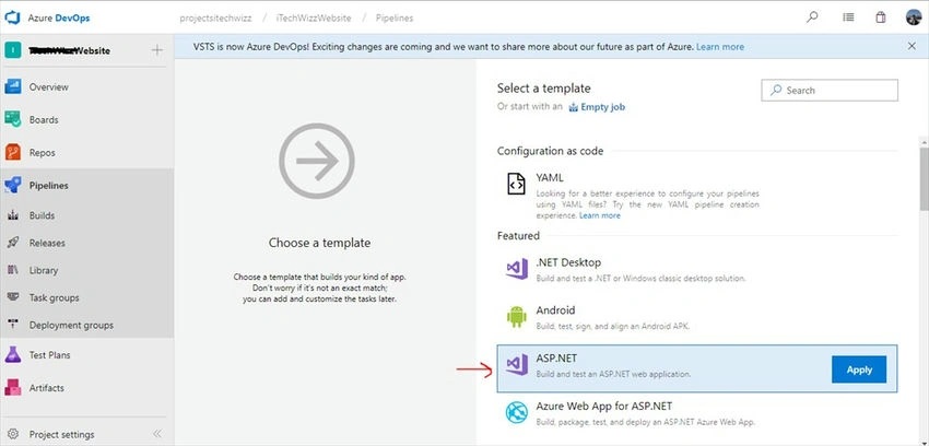 ASP.NET Template