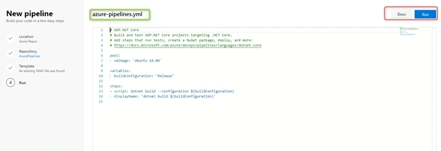 Continuous Integration - Using Azure Pipelines with ASP.NET Core