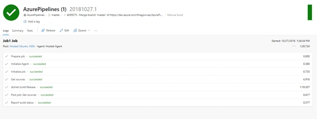 Continuous Integration - Using Azure Pipelines with ASP.NET Core