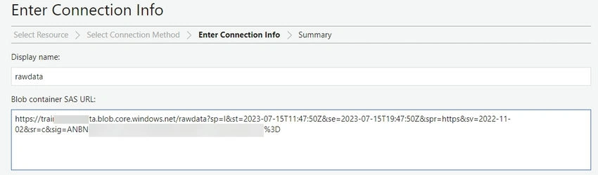 Connection Info