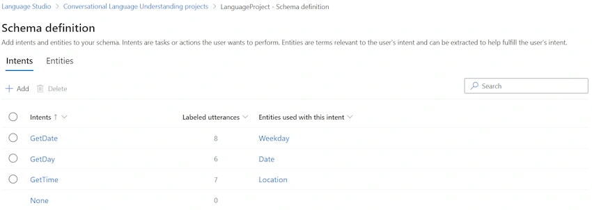 Schema Definition