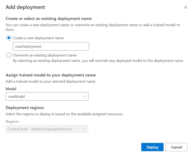 Deploying Model