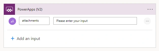 Add an Input