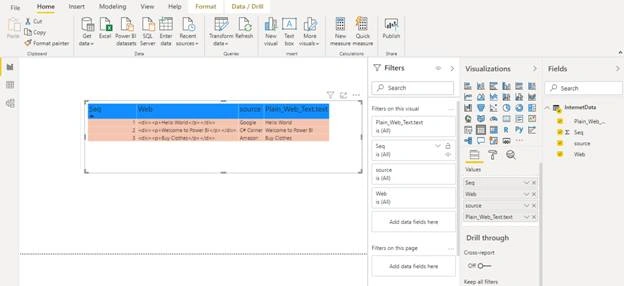 Convert Data From HTML To Plain Text In Power BI
