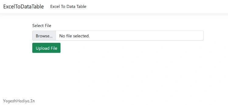 Convert Excel to Data Table in ASP.Net Core Using EP Plus