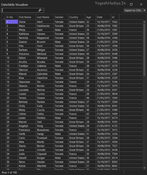 Convert Excel to Data Table in ASP.Net Core Using EP Plus