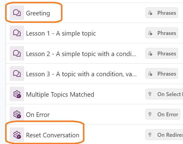 Reset Conversation