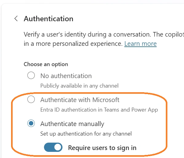 Authentication- Authenticate manually
