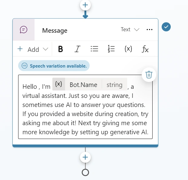 Search variation available
