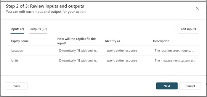 Units selection