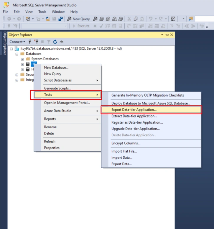Select Data Export