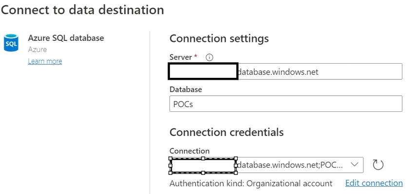 Data destination