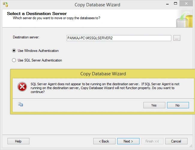 copy database