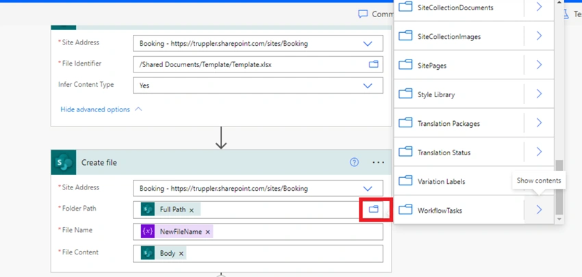 Copy File With New Name In SharePoint Document Library Using MS Flow