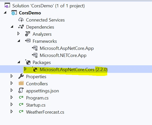 CORS In .NET Core