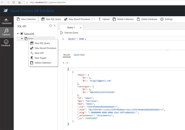 Azure Cosmos DB Table API