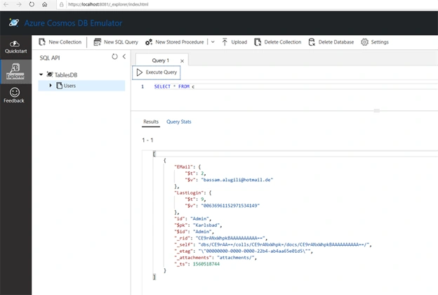 Azure Cosmos DB Table API