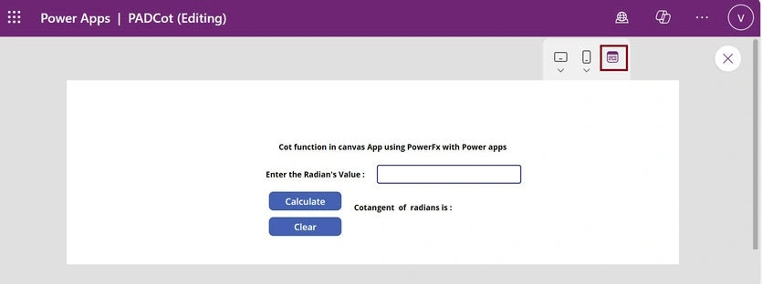 Power Apps Studio