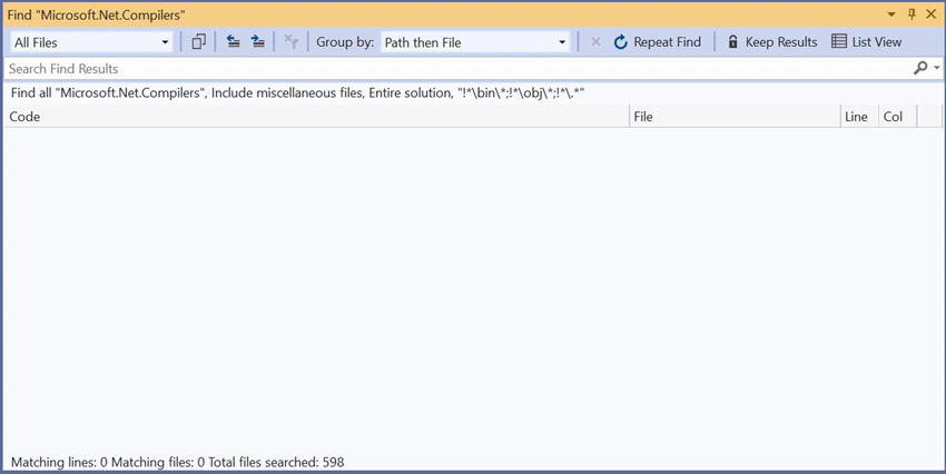Could not find a part of the path ... bin\roslyn\csc.exe