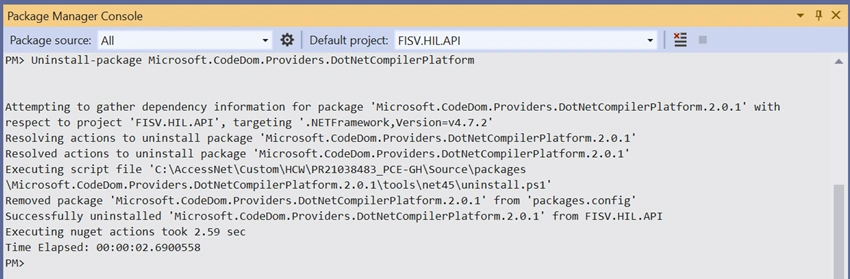 Could not find a part of the path ... bin\roslyn\csc.exe