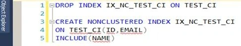 COVERING INDEX