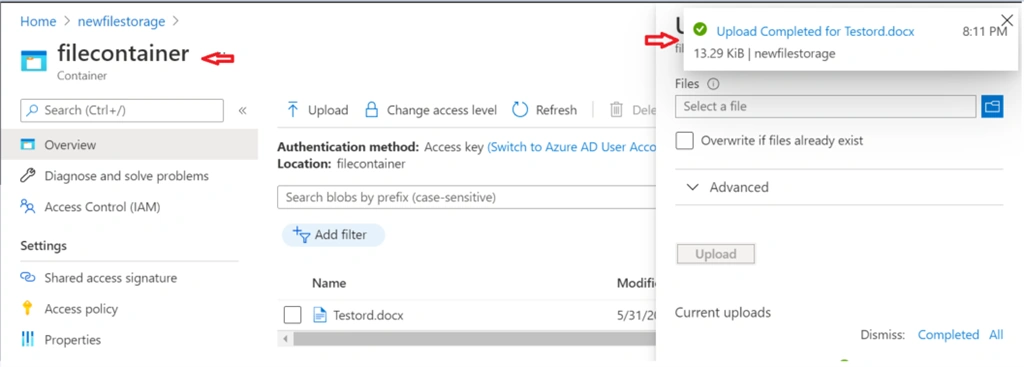 Create A Azure Function Triggered By Blob Storage Using C#