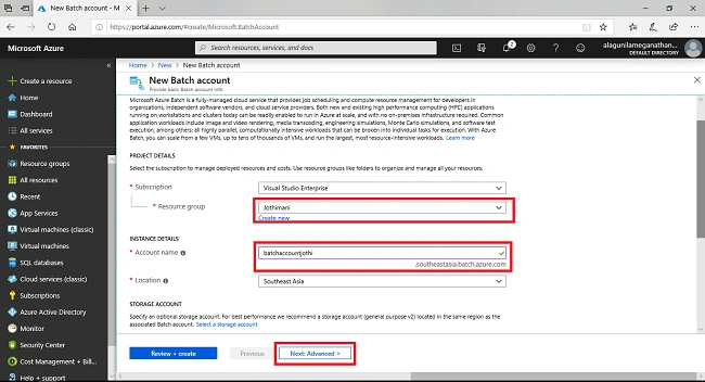 Create A Batch And Run Your First Batch Job