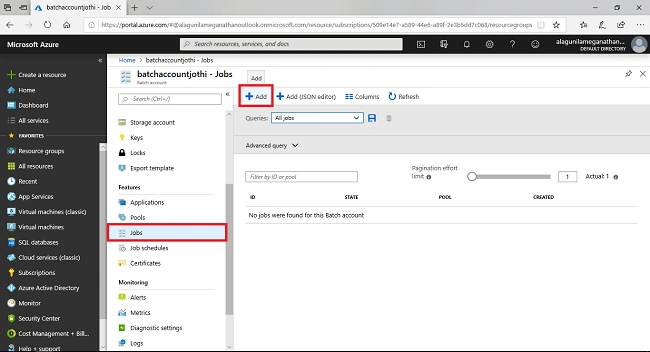 Create A Batch And Run Your First Batch Job