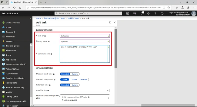 Create A Batch And Run Your First Batch Job