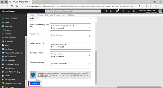 Create A Batch And Run Your First Batch Job