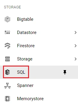 Cloud SQL instance