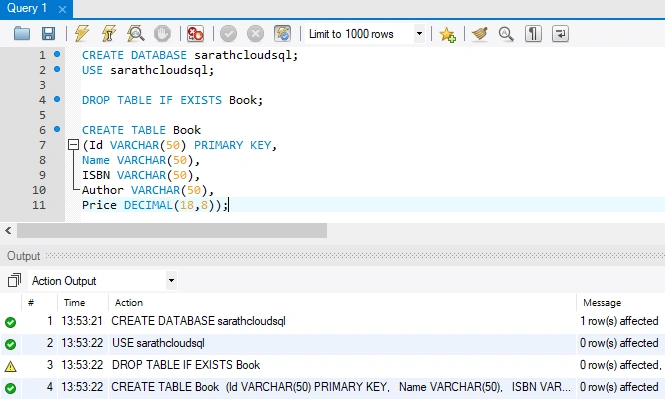 SQL editor