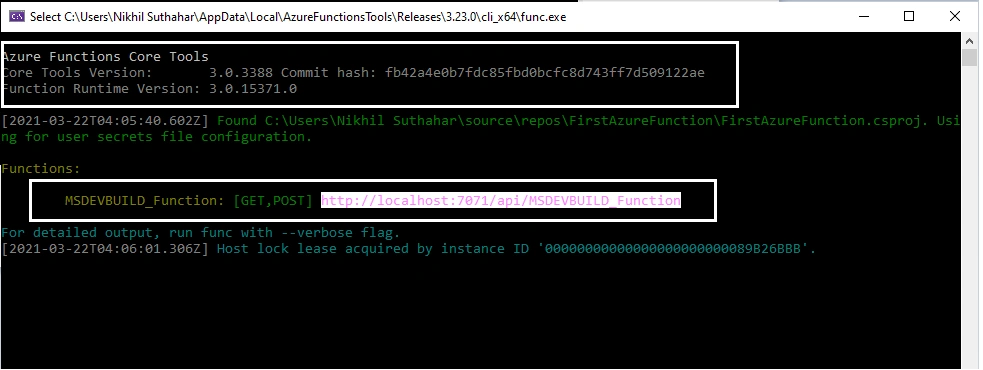 Create A C# Azure Function Using Visual Studio 2019