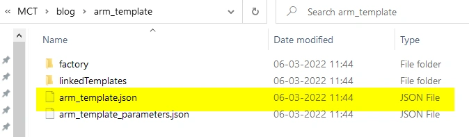 Backup Azure data factory