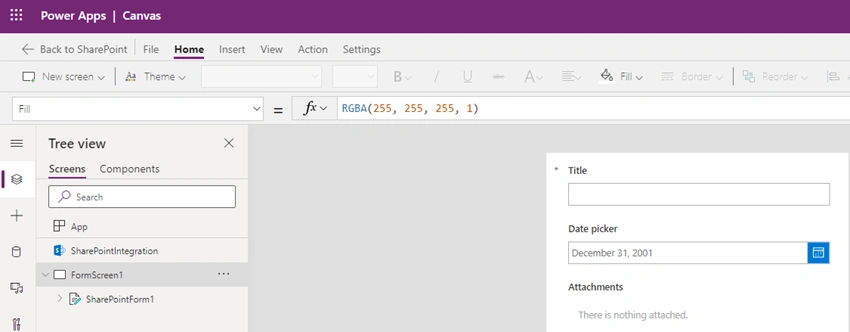 Create a custom date picker in SharePoint List forms using Power Apps