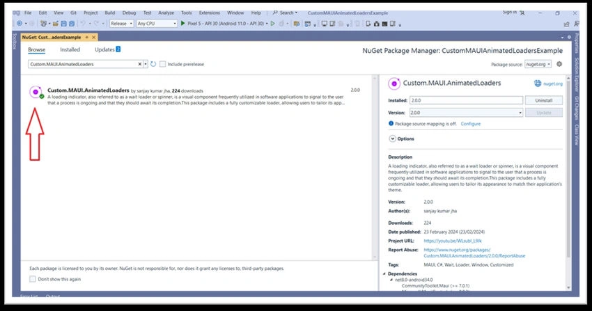 Nuget package