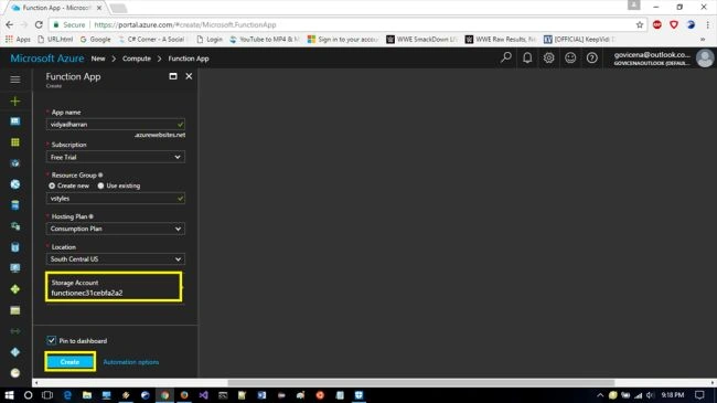 deploy Function app