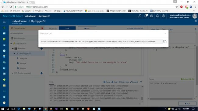 Azure function app