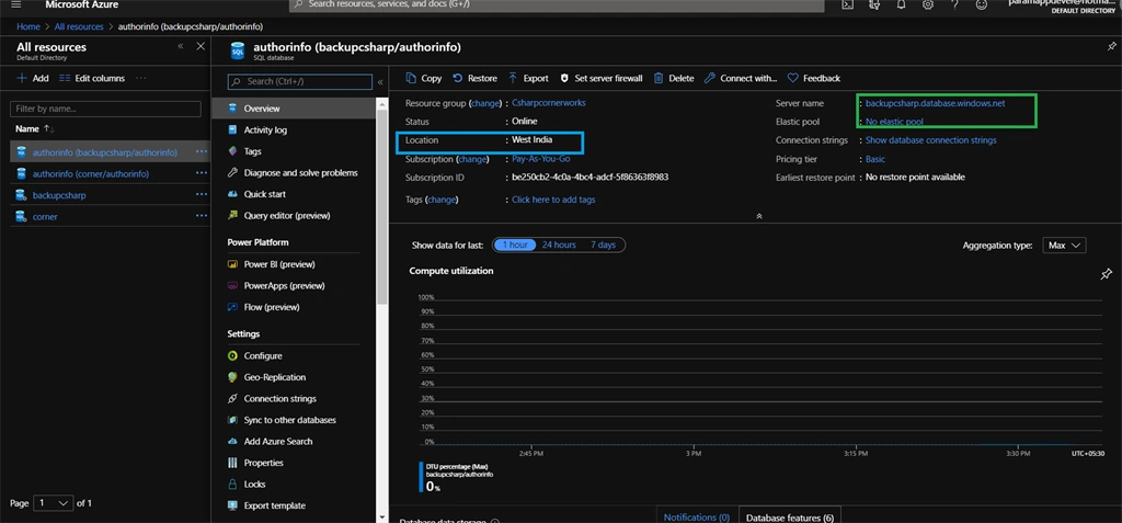 Create A Geo-Replication In Azure SQL Database