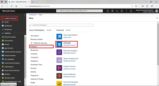 Create A Linux-Based Clusters In HDInsight